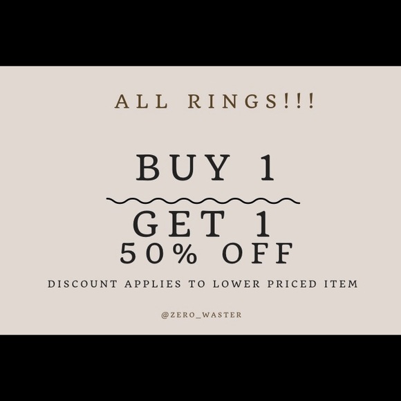 BOGO50 Sterling silver garnet ring - Picture 6 of 6